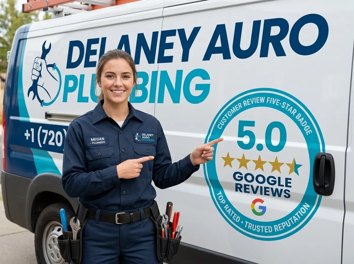 5.0 Star Google Reviews Top Rated Plumber - DeLaney Auro Plumbing Aurora CO